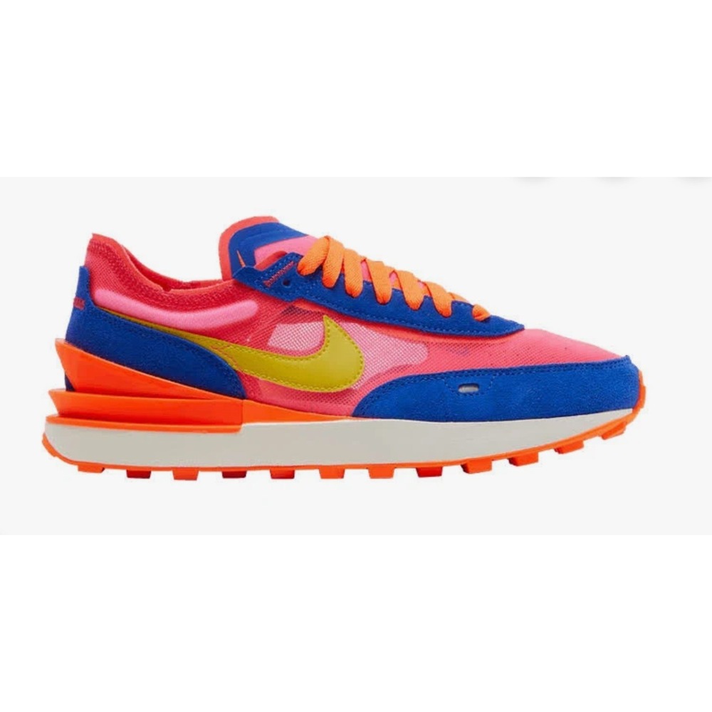 Nike Waffle One Active Fuchsia Womens Size 7 Running Gym Workout Preppy Sneaker
